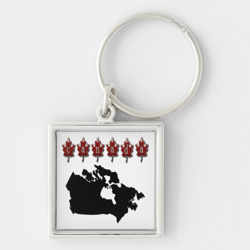 Canada Map T-Shirts Key Chains