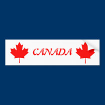 Canada Maple Leaf Bumper Sticker bumper stickers