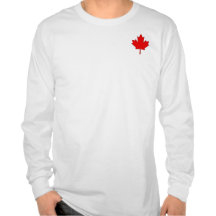 Canada Maple Leaf Mens Long Sleeve Shirt