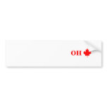 canada maple leaf, OH bumper stickers
