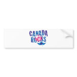 Canada Rocks retro Bumper Stickers
