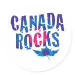 Canada Rocks retro Sticker