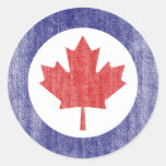 CANADA ROUND STICKERS