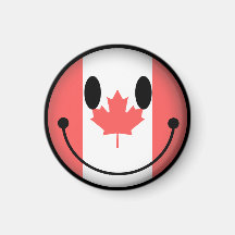 Canada Smiley Fridge Magnet