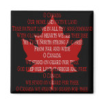 Canada Souvenir Fridge Magnet Canada Anthem Magnet