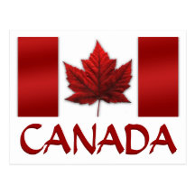 Canada Souvenir Postcards Canada Flag Art Cards