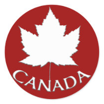 Canada Souvenir Stickers Red Maple Leaf Stickers