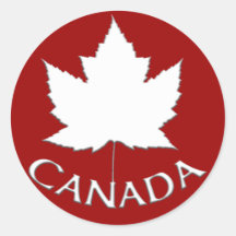 Canada Souvenir Stickers Red Maple Leaf Stickers