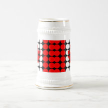 Canada Stylish Girly Chic  Polka Dot Canadian Flag Mug