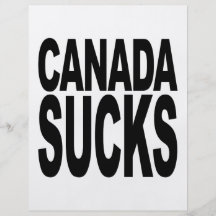 Canada Sucks Flyer