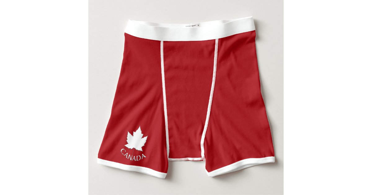 Canada Underwear Men's Canada Boxers Briefs Custom Zazzle