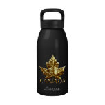 Canada Water Bottle Gold Medal Maple Leaf Souvenir