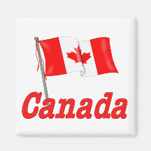 Canada Waving Flag Fridge Magnet