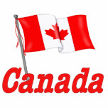 Canada Waving Flag photo sculptures