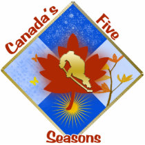 Canada's 5 Seasons Tree Ornament Photo Cut Out