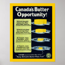 Canada's Butter Opportunity (border) Posters