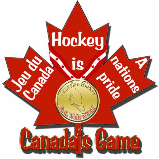 Canadas Game Hockey Tree Ornament Photo Cutouts