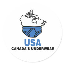 Canada's Underwear Stickers