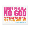 Canadian Atheist Bus Campaign Post Card postcards