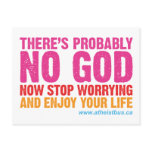 Canadian Atheist Bus Campaign Post Card postcards