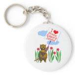 Canadian Beaver Loves Prince Edward Island keychains