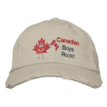 Canadian Boys Rock embroidered hats