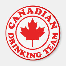 Canadian Drinking Team Refrigerator Magnets