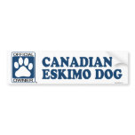 Canadian Eskimo Dog Blue bumper stickers