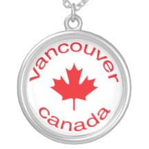 Canadian Flag Personalized Necklace