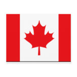 Canadian Flag T-shirts and Gifts postcards