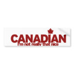 Canadian Humour bumper stickers