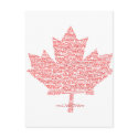 Canadian Maple Leaf Style postcards