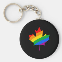 CANADIAN MAPLE PRIDE KEYCHAINS