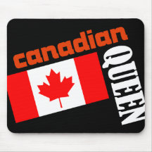 Canadian Queen & Flag Mousepads