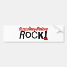 Canadian Skaters Rock! Bumper Sticker