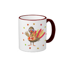 Canadian Thanksgiving Baby Turkey Coffee Mug