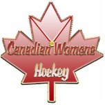 Canadian Womens Hockey Tree Ornament photo sculptures