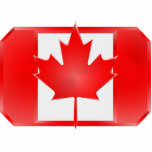 Canadiand Flag Shield cut-out magnet photo sculptures