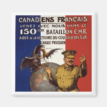 Canadiens Francais Fridge Magnet