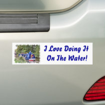 CANAL BOATS UK BUMPER STICKER