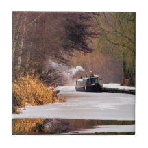 CANAL BOATS UK CERAMIC TILE