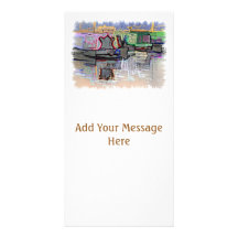 CANAL BOATS UK CUSTOM PHOTO CARD
