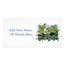 CANAL BOATS UK CUSTOM PHOTO CARD