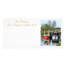CANAL BOATS UK CUSTOMIZED PHOTO CARD