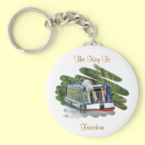 CANAL BOATS UK keychains