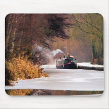 CANAL BOATS UK MOUSE PAD