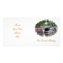 CANAL BOATS UK PERSONALIZED PHOTO CARD