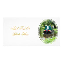 CANAL BOATS UK PERSONALIZED PHOTO CARD