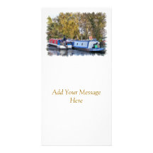 CANAL BOATS UK PERSONALIZED PHOTO CARD