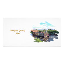 CANAL BOATS UK PHOTO CARD TEMPLATE